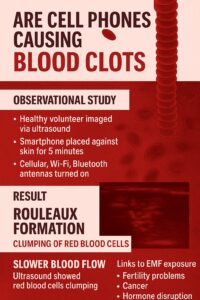 cell phones cause blood clots